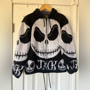 TEJIDOS RUMINAHUI Hood Sweater Zip Jack Skellington Nightmare Before Christmas S